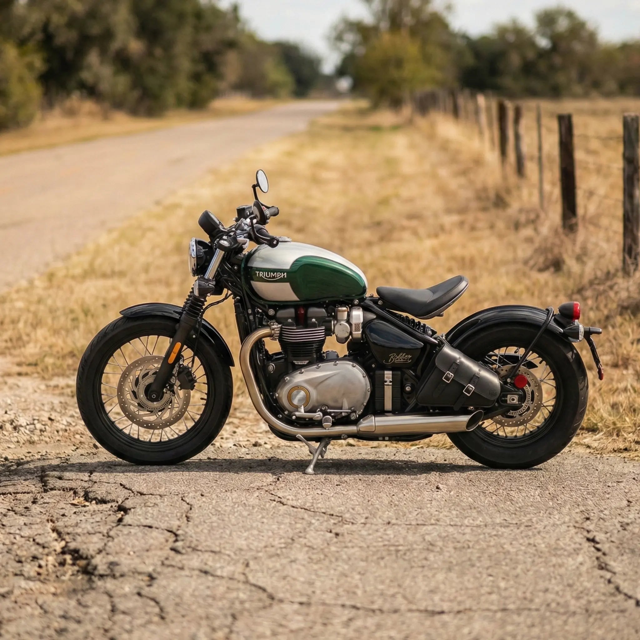 Triumph Bobber Left Side Solo Bag - TBL01