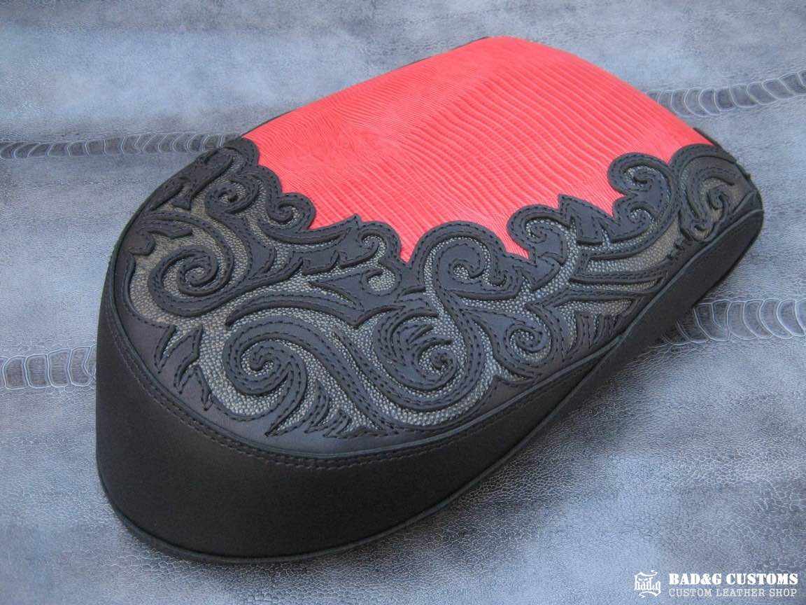 Yamaha Road Star Lizard Stingray Exotic Skin Custom Seat