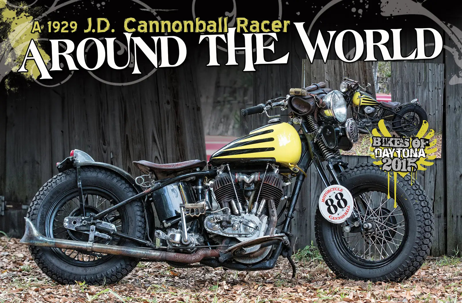 Featured in Cycle Source Magazine: Our Custom Leather on the 1929 JD Cannonball Racer