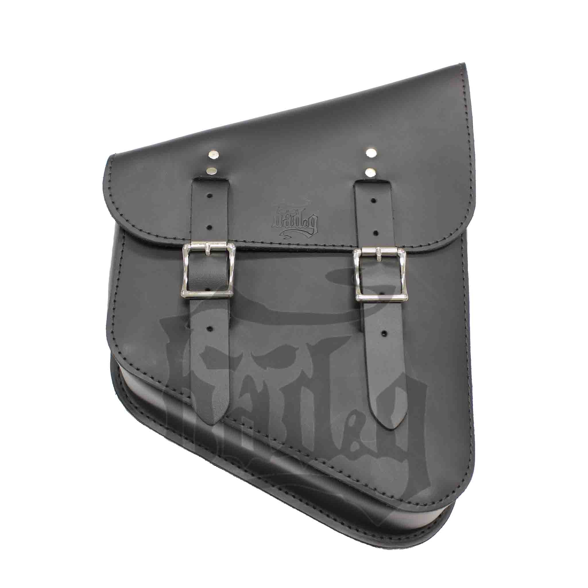 Upgrade your Harley-Davidson® Softail with the SHR01 Right Side Swingarm Solo Bag. Hand crafted in USA with premium leather and top quality hardware. Designed to fit all Pre-2017 Harley-Davidson® Softail models*. Durable and stylish, it features easy installation and it's the perfect fit for your motorcycle.